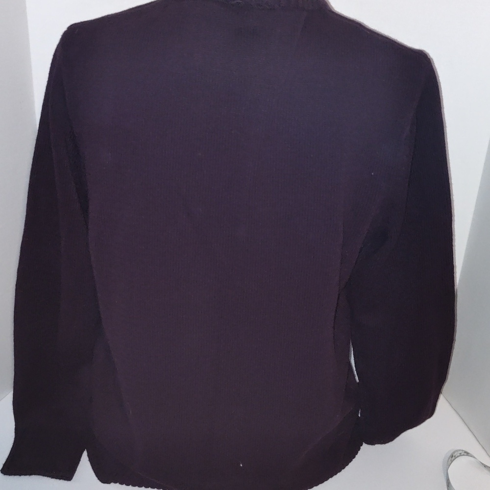 Urban Pipeline Men's Deer Knit Sweater Medium Burgundy Cotton Blend - Picture 4 of 9